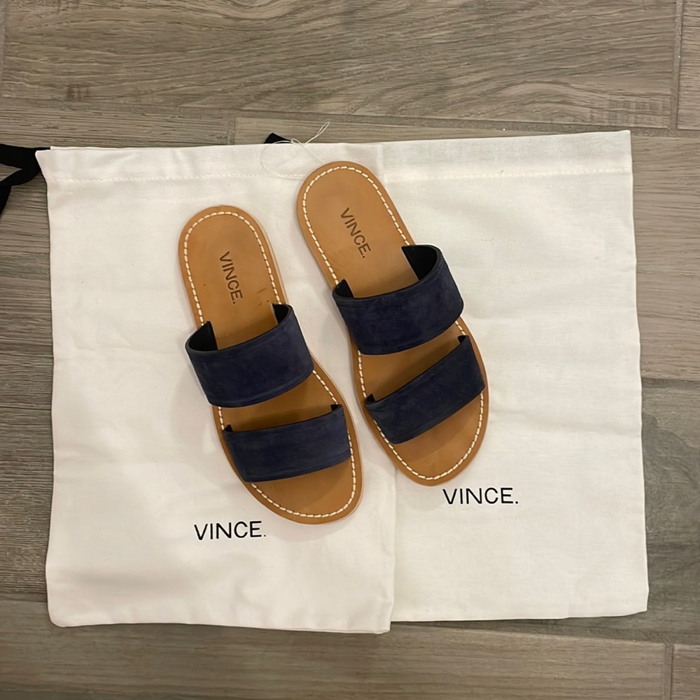 Vince navy sandals